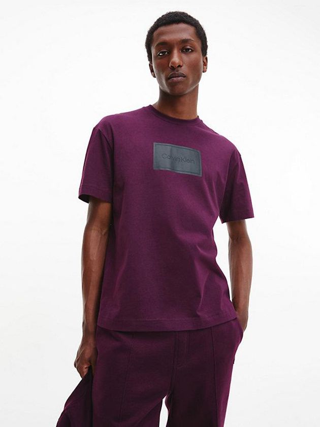 Calvin Klein USA Relaxed Logo Mens T-Shirt Purple 7352091-CF